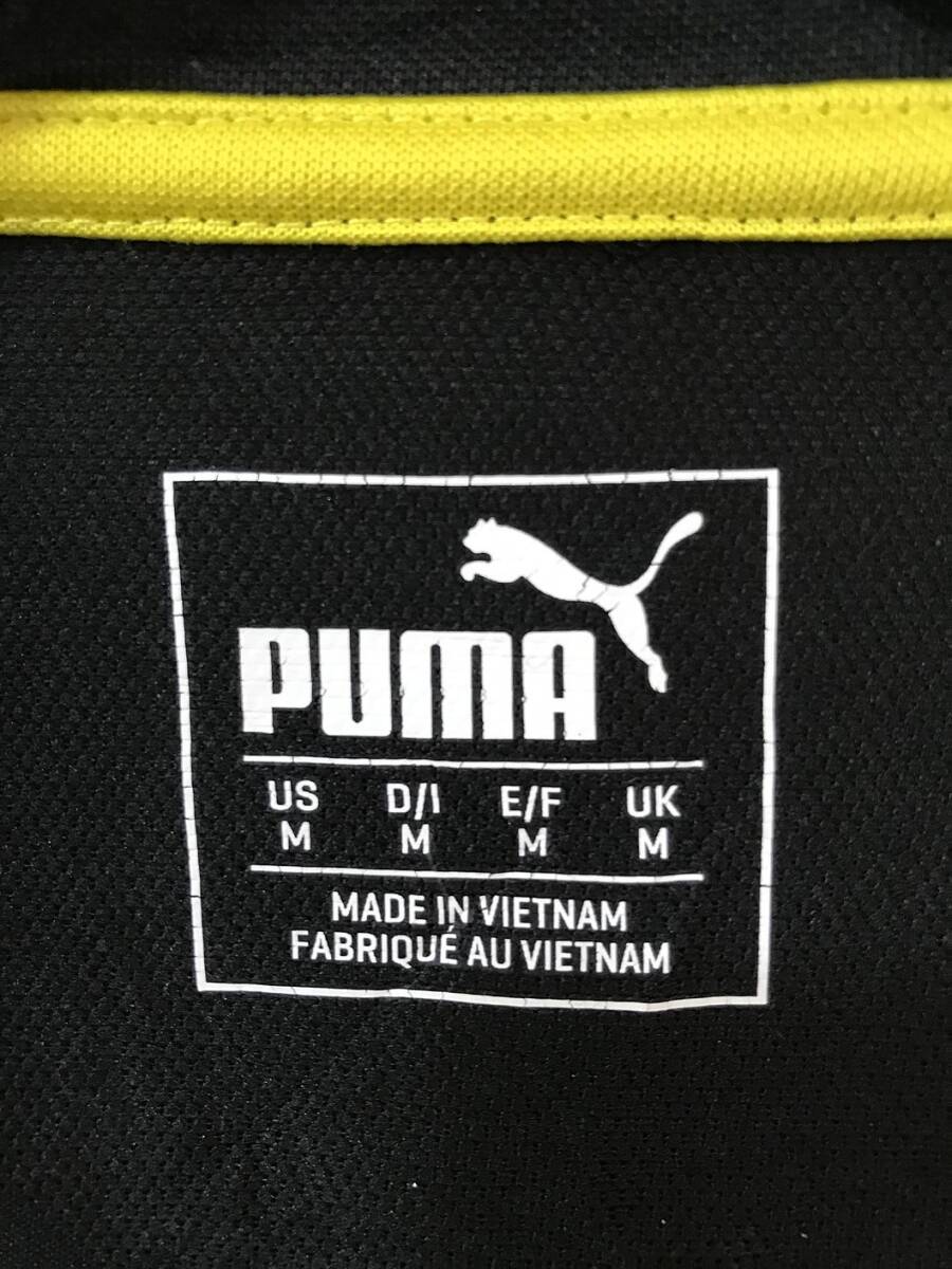 V553☆【サッカー ボルシア ドルトムント チームトレーニングシャツ】PUMA プーマ ドイツ ブンデス M 黒 黄の画像9
