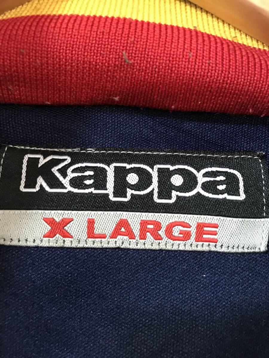 V554☆【スペイン デザイン トラックジャケット】Kappa カッパ ジャージ 紺 XL_画像8