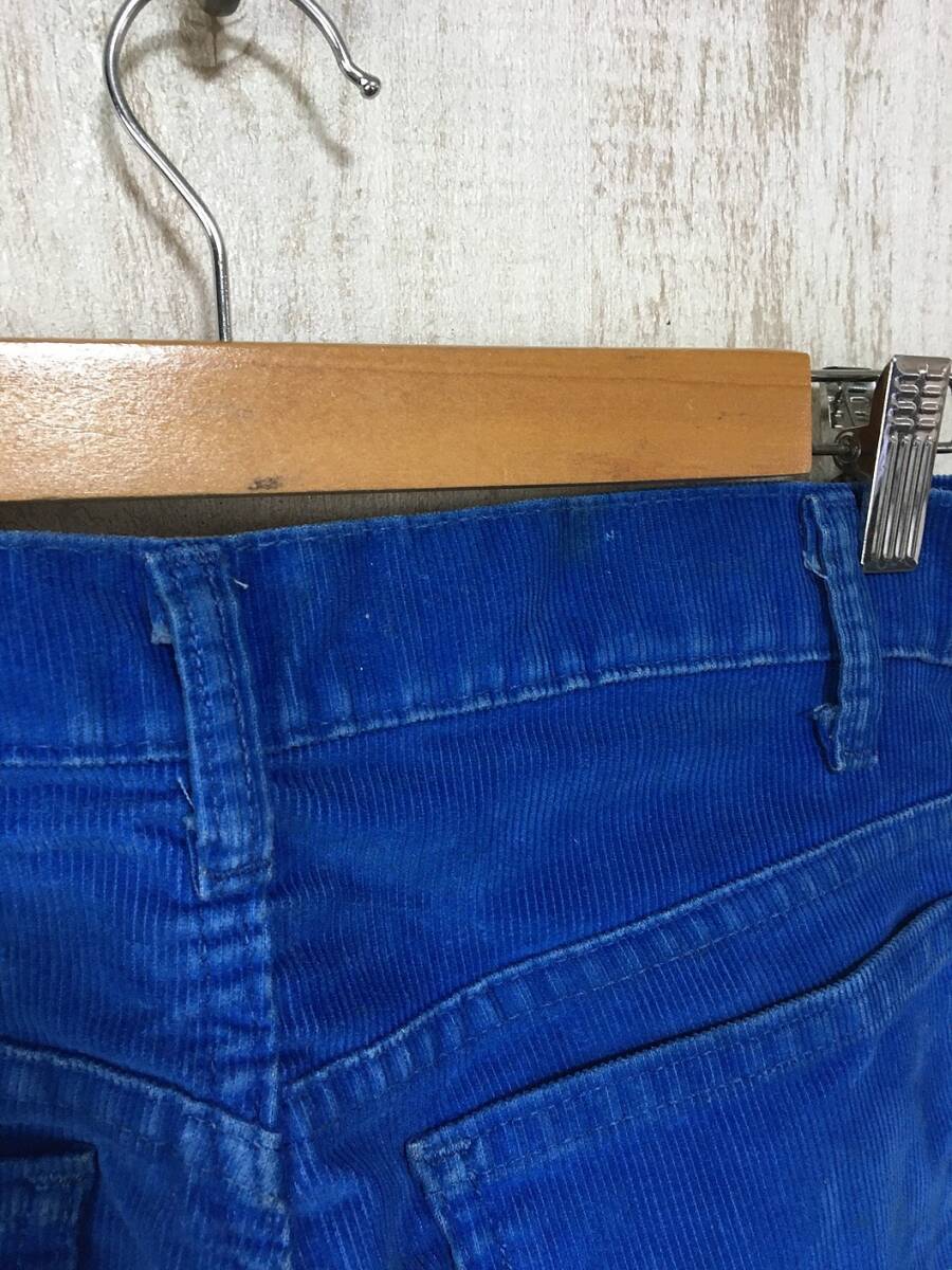 P368☆【USA製 アメリカ古着 コーデュロイパンツ】LEVIS リーバイス アメカジ 青 30/32の画像4