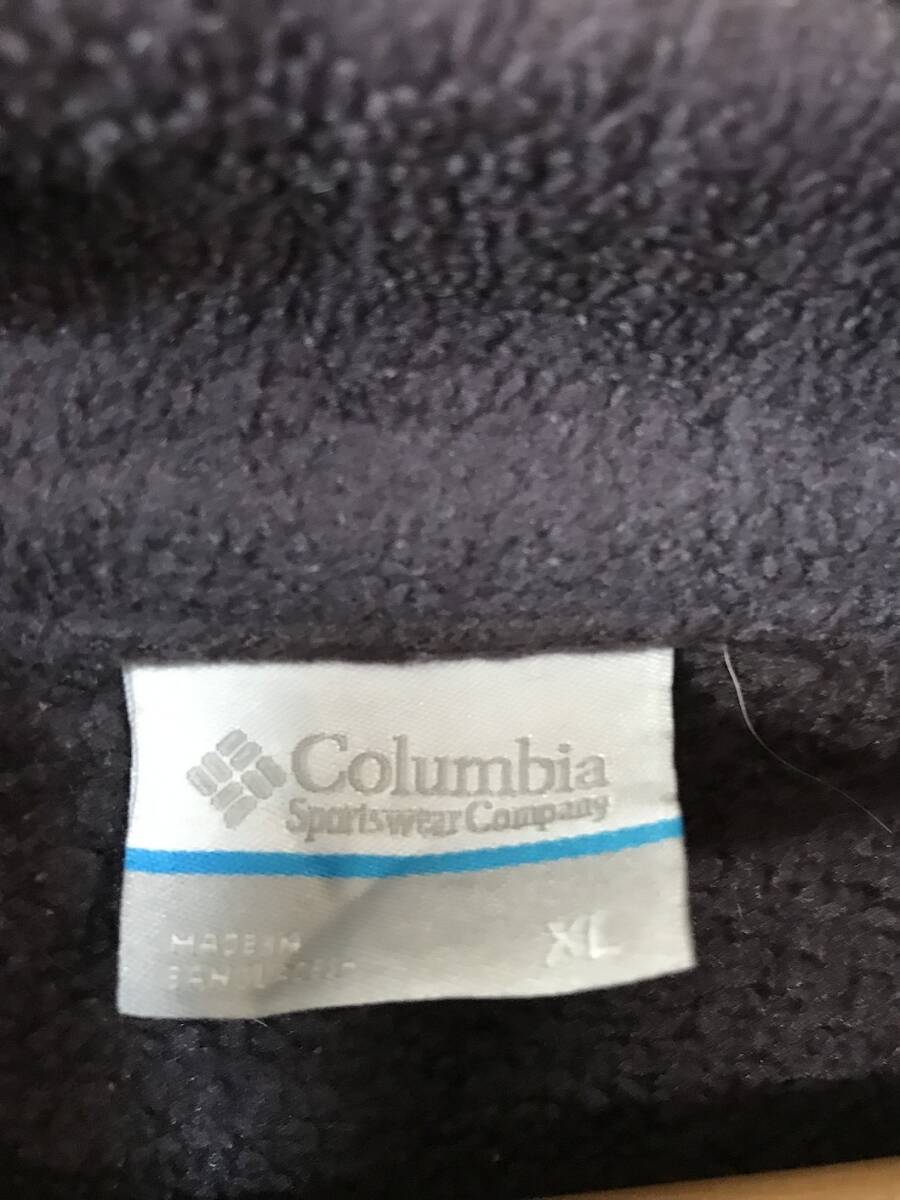 V592☆【プルオーバー フリースジャケット】Columbia コロンビア 紫 XLの画像7