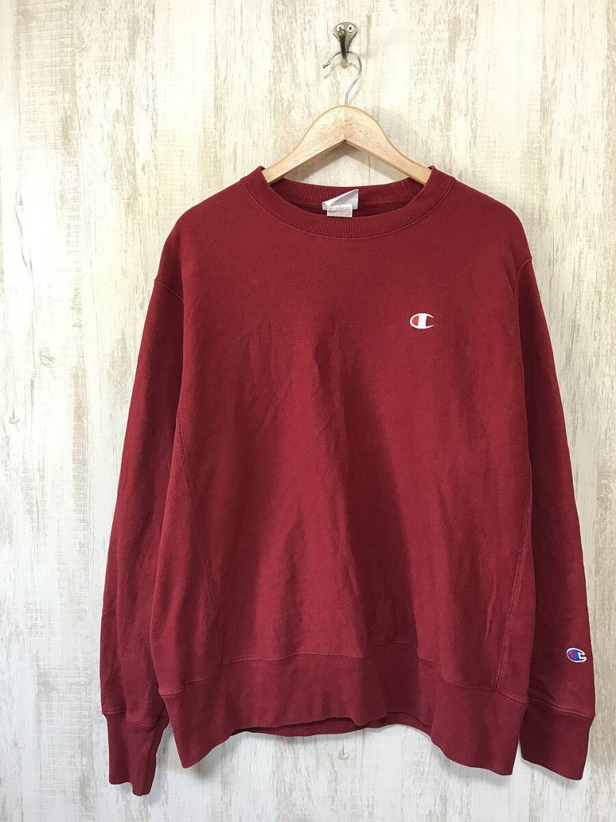 V629☆【ヴィンテージ REVERSE WEAVE スウェットシャツ】Champion チャンピオン リバースウィーブ トレーナー L_画像2