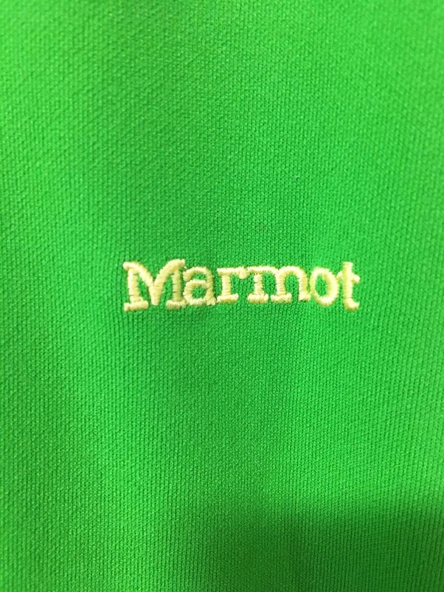 642☆【リブトラックジャケット】Marmot マーモット ジャージ 黄緑 S_画像8