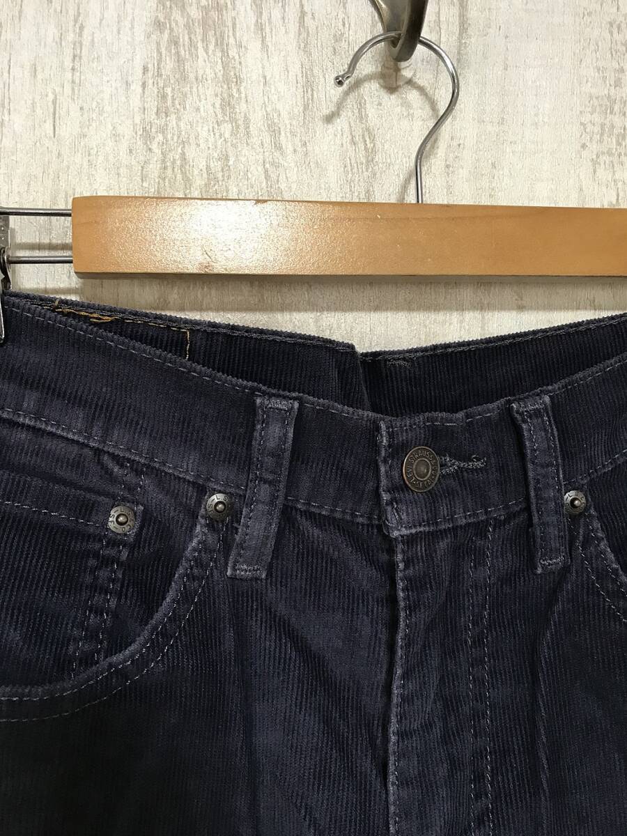 P396☆【514 コーデュロイパンツ】LEVIS リーバイス 31/32 アメカジ 紺_画像4