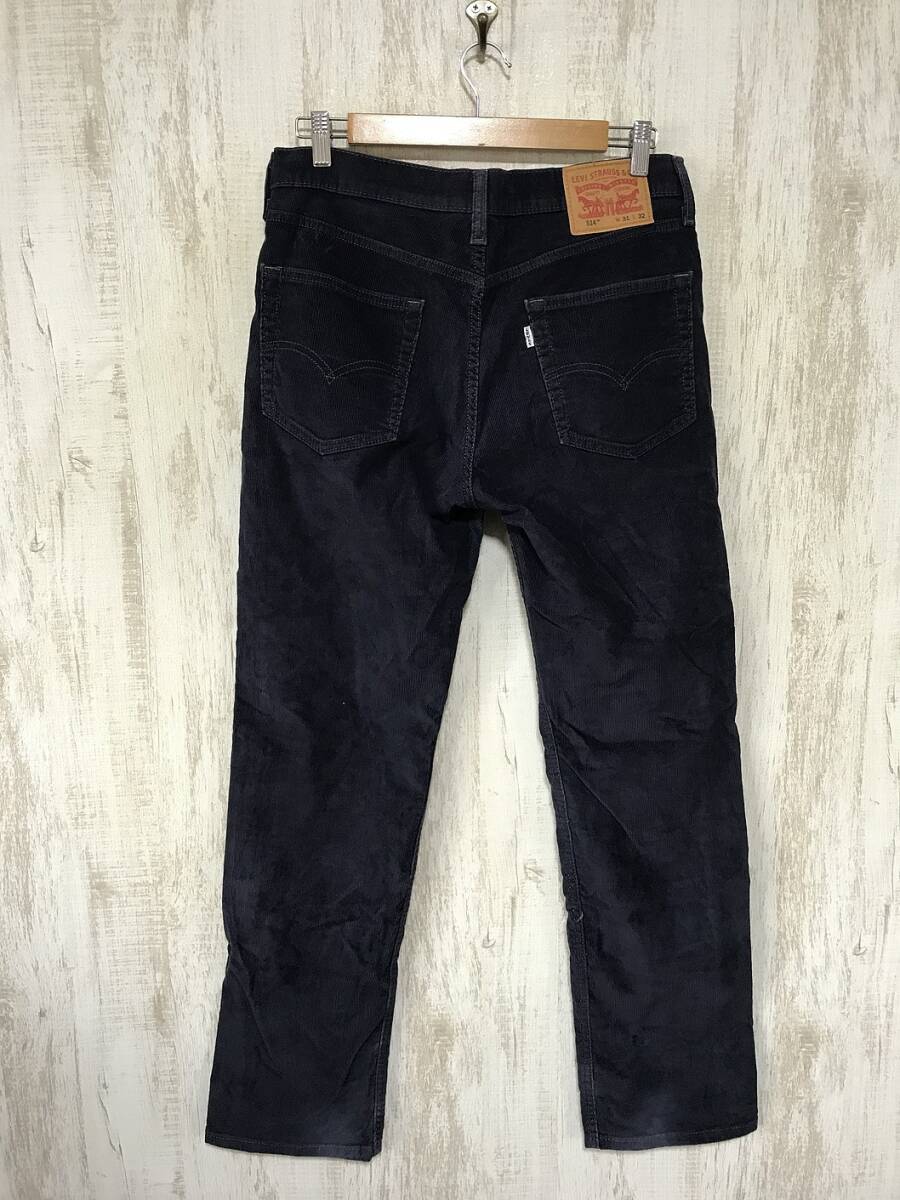 P396☆【514 コーデュロイパンツ】LEVIS リーバイス 31/32 アメカジ 紺_画像3