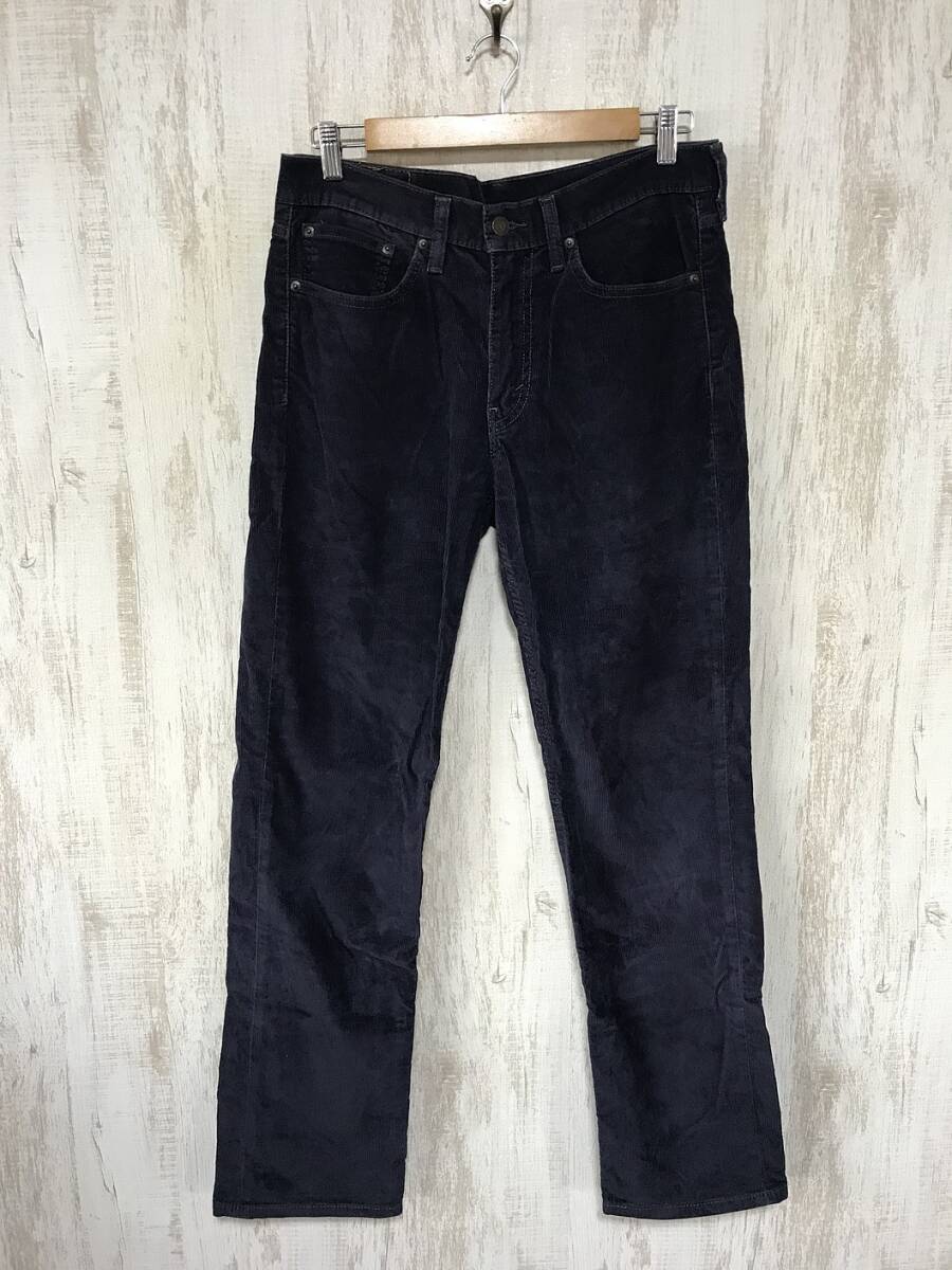 P396☆【514 コーデュロイパンツ】LEVIS リーバイス 31/32 アメカジ 紺_画像2