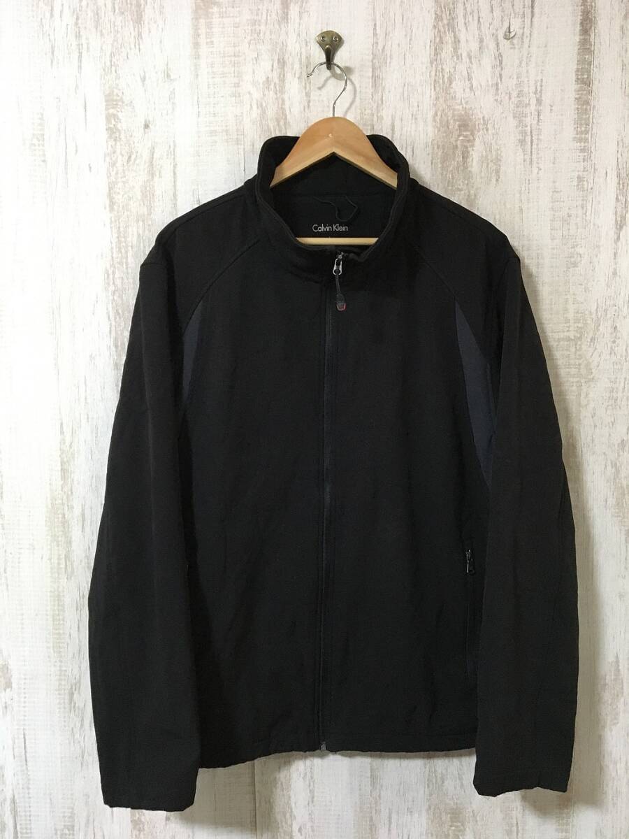 V688*[ reverse side f lease mountain jacket ]Calvin Klein Calvin Klein black L