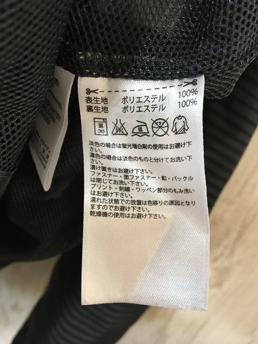 735☆【ウィンドジャケット】adidas アディダス トレーニングウェア O ダークグレー 黒_画像8
