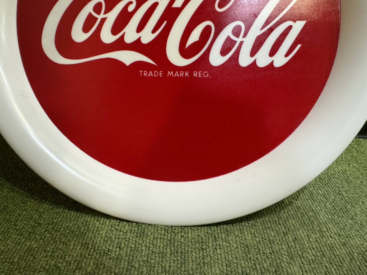 H5675 1 иен ~ [ сравнительно красивый товар ]Coca-Cola Coca Cola круглый tray TRADE MARK REG retro подлинная вещь ...