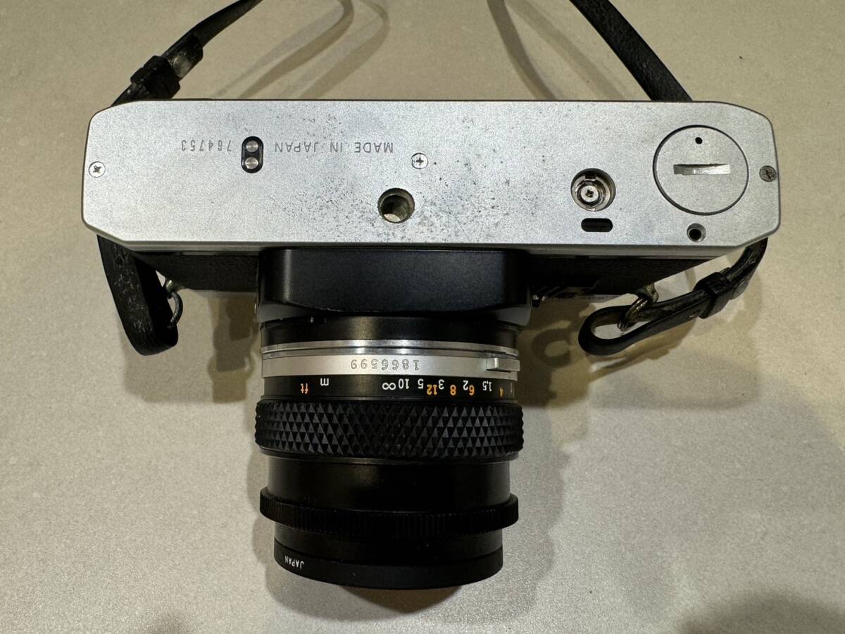 H5725 1円～ オリンパス Olympus OM10 OM-System Zuiko MC Auto-S 1:1.8 50mm フィルムカメラ ボディレンズセット 現状の画像6
