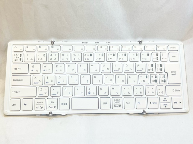 T6200 1円〜 モボ キーボード AM-KTF83J-SW ホワイト 日本語配列 折りたたみ Android Windows iOS MOBO Keyboard の画像2