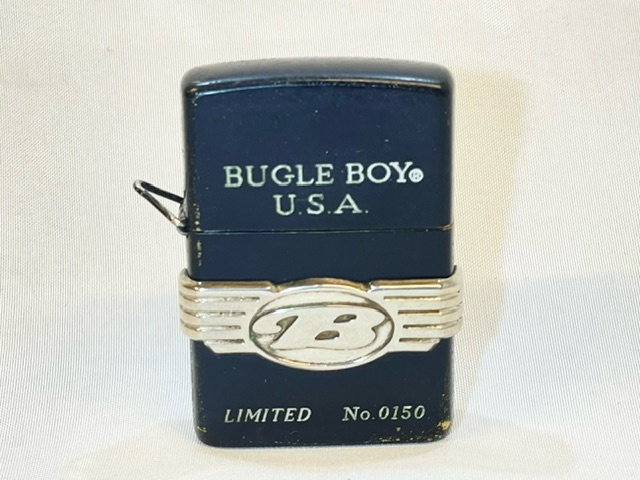 T6192 １円〜 ZIPPO ジッポ ブラックマット BUGLE BOY U.S.A. 1996年製 火花散りますの画像1