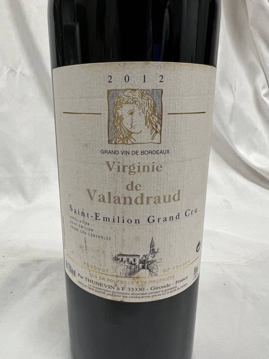 T5896 【未開栓】 ヴィルジニー・ド・ヴァランドロー VIRGINIE DE VALANDRAUD 2012年 750ml 13.5% フランス 赤ワインの画像2