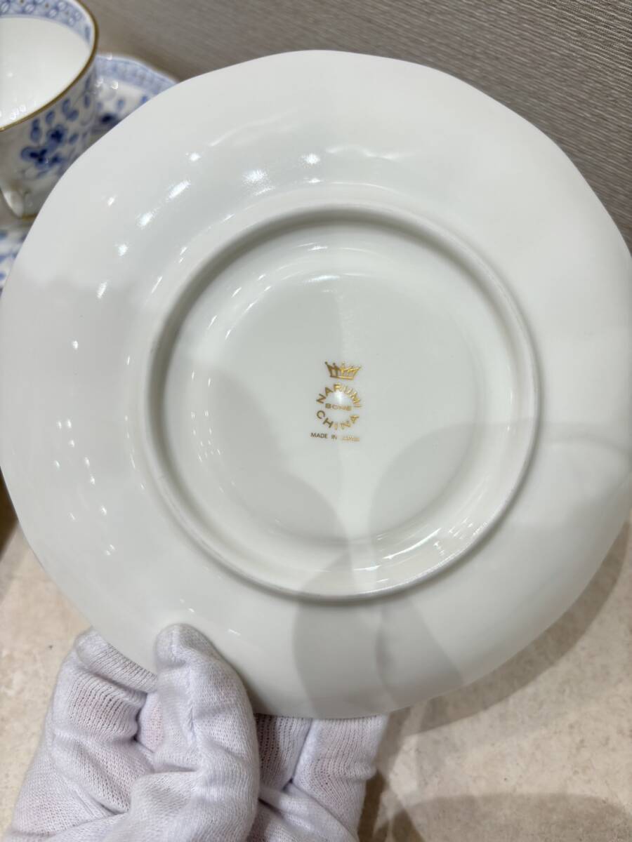 M3860 NARUMI Bone China ナルミ ボーンチャイナ 食器 カップ＆ソーサー 花柄 金彩 比較的綺麗品です！の画像8