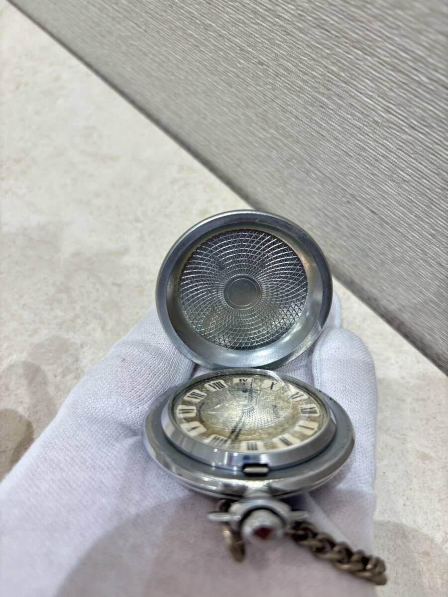MMM1  【動作確認済】Molnija モルニヤ 手巻き 懐中時計 アンティーク 1941-1945 比較的綺麗品です！の画像3