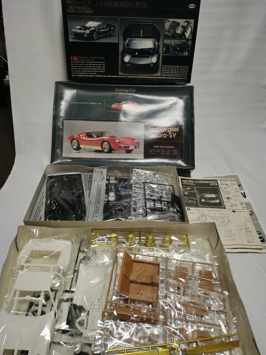  круглый Lamborghini Io ta1/24 Fujimi Lamborghini Miura 1/20 2 шт. комплект не собран 