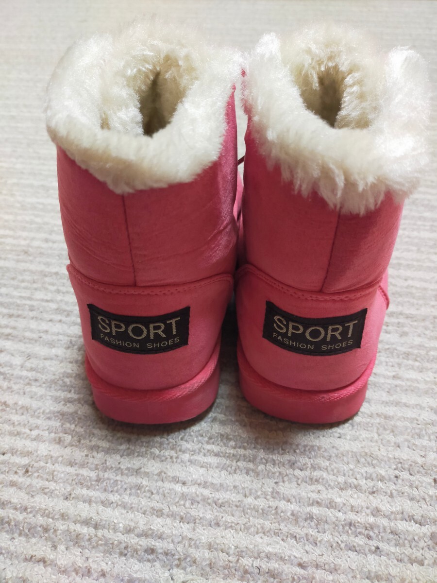  ботинки ( розовый )* размер 23cm*