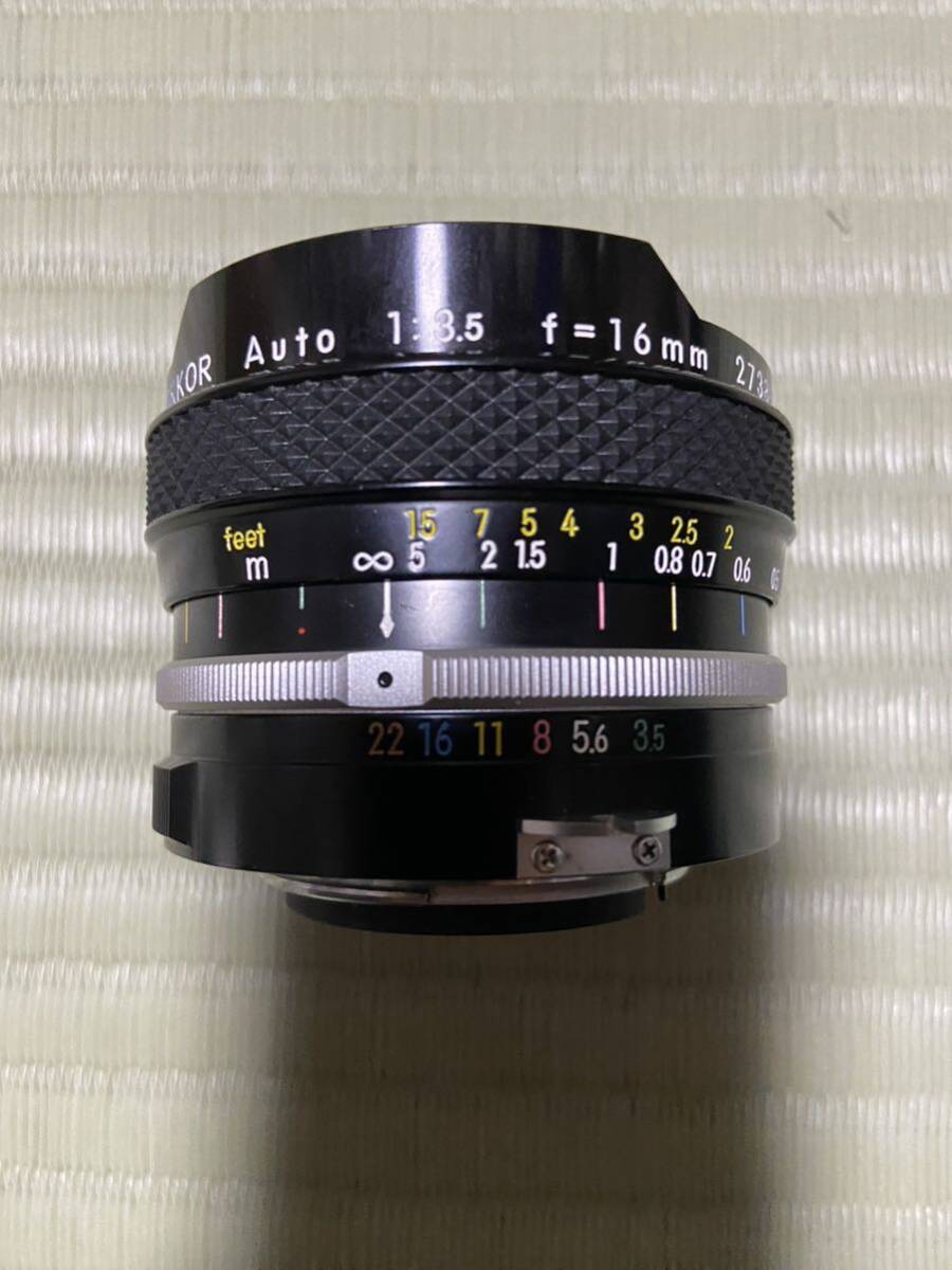 1円～ Nikon ニコン Fisheye-Nikkor Auto 16mm F3.5 魚眼レンズ MF一眼用の画像6