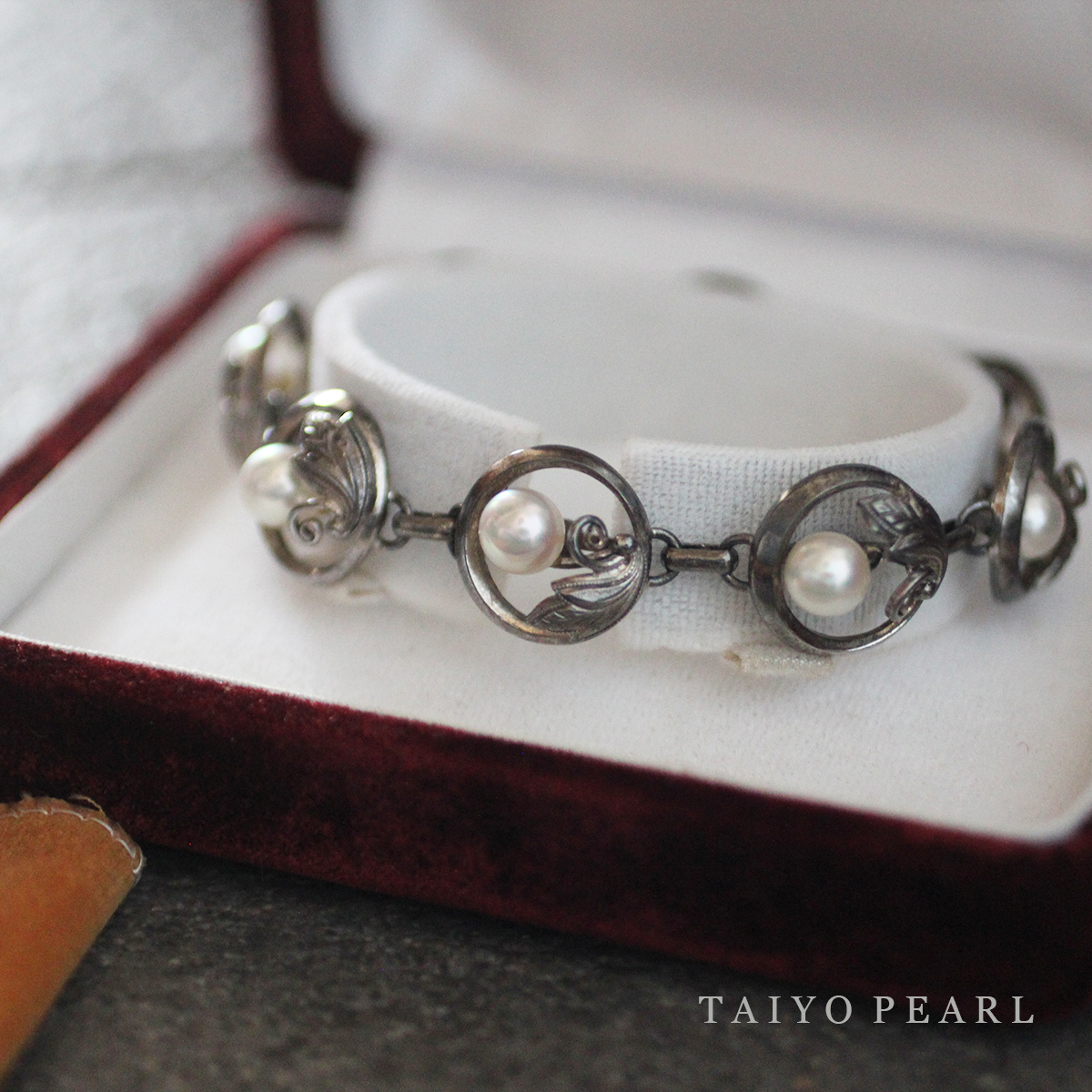 【楽天スーパーセール】 PEARL TAIYO 大洋 銀 ジュエリー アクセサリー レディース 21.5g レット ブレス パール 7mm 約 シルバー スターリング ヴィンテージ 真珠 その他