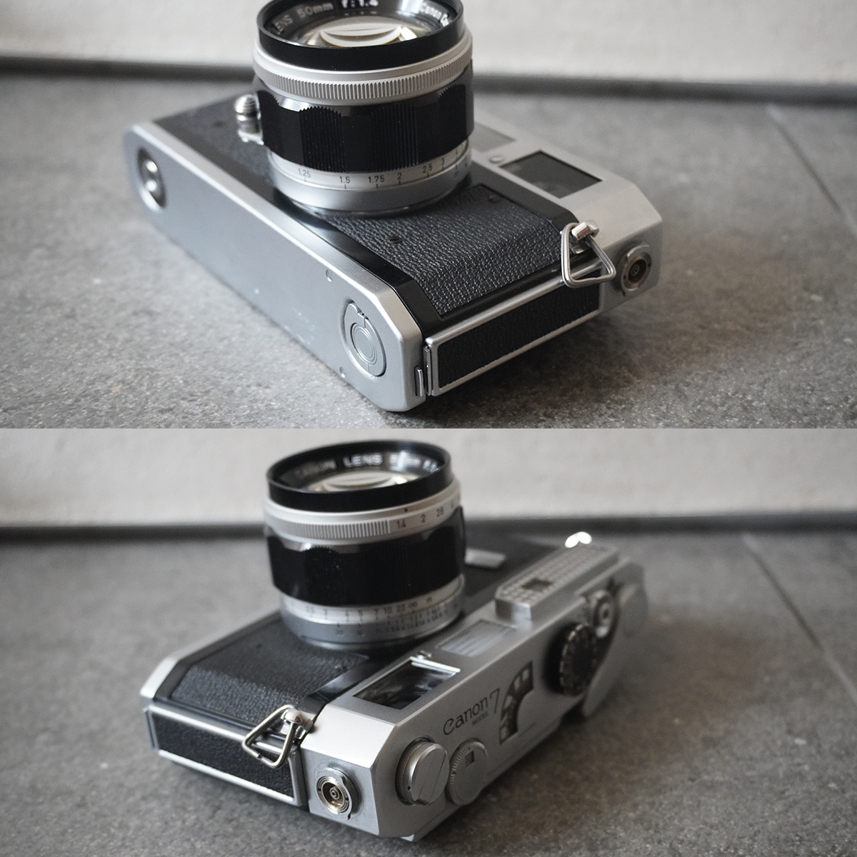 外観 美品 動作品 キャノン Canon MODEL 7 50 mm F 1.4 Leica L39 マウント 単焦点 レンズ レンジファインダー カメラ ライカ ねじ込み式の画像2