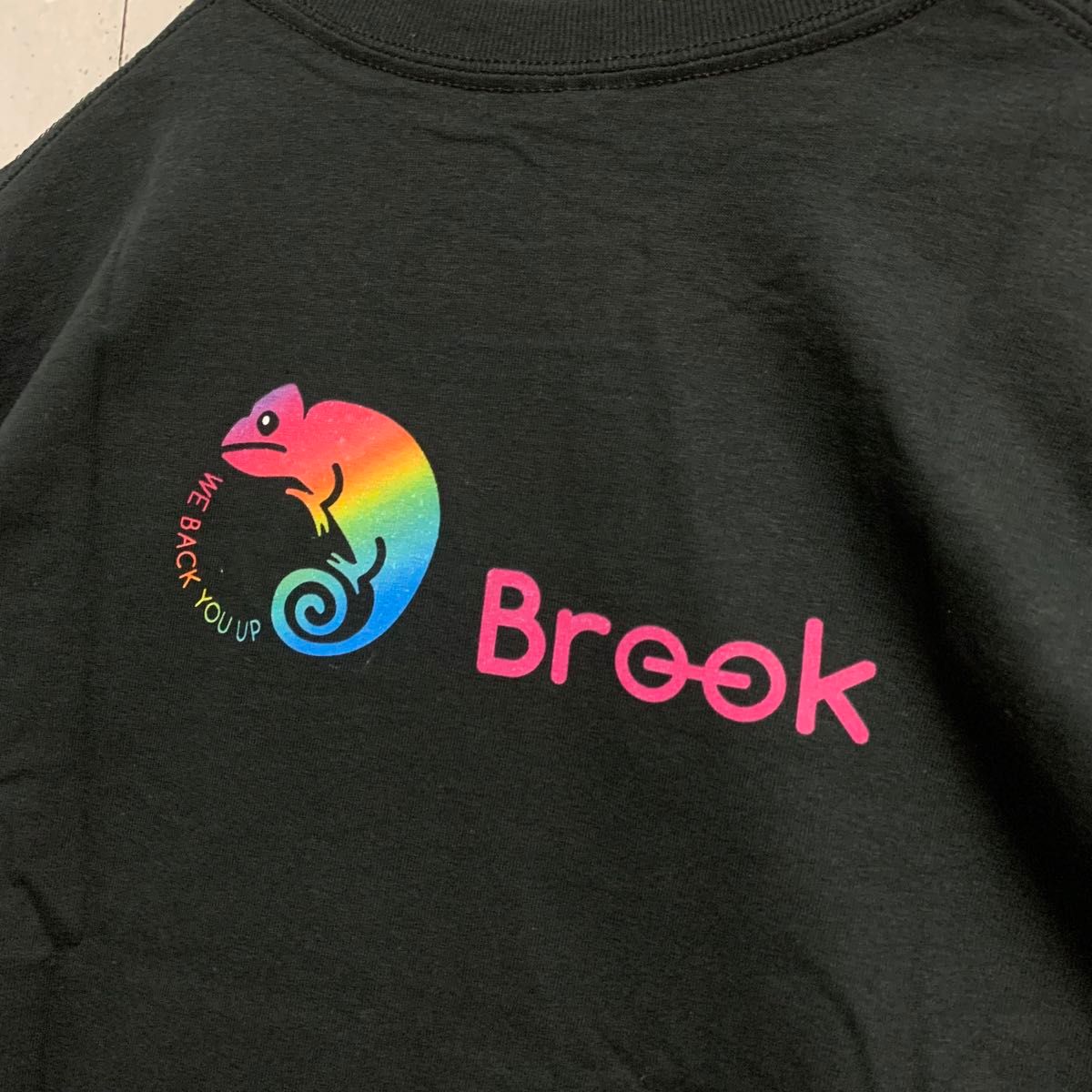 Brookカメレオンビックプリント半袖TシャツM ギルダン未使用 半袖 Tシャツ