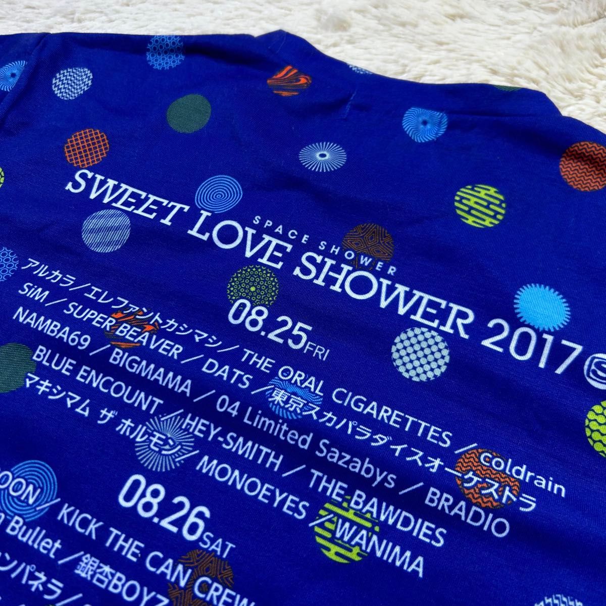 SWEET LOVE SHOWERスペースラブシャワー2017 フェスTシャツS 半袖 Tシャツ