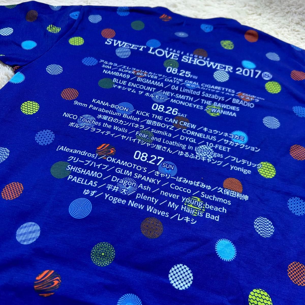 SWEET LOVE SHOWERスペースラブシャワー2017 フェスTシャツS 半袖 Tシャツ