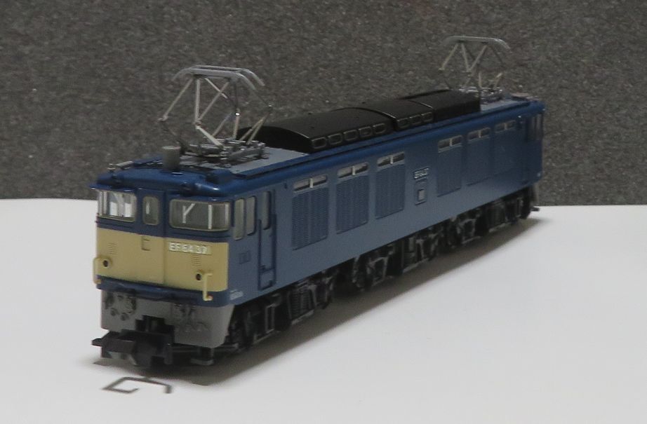 TOMIX 7130 JR EF64 0 shape electric locomotive 37 serial number restoration National Railways color accessory one part installation settled remainder equipped little adhesive trace have old model passenger car Casiopea chiki traction etc. Takasaki 