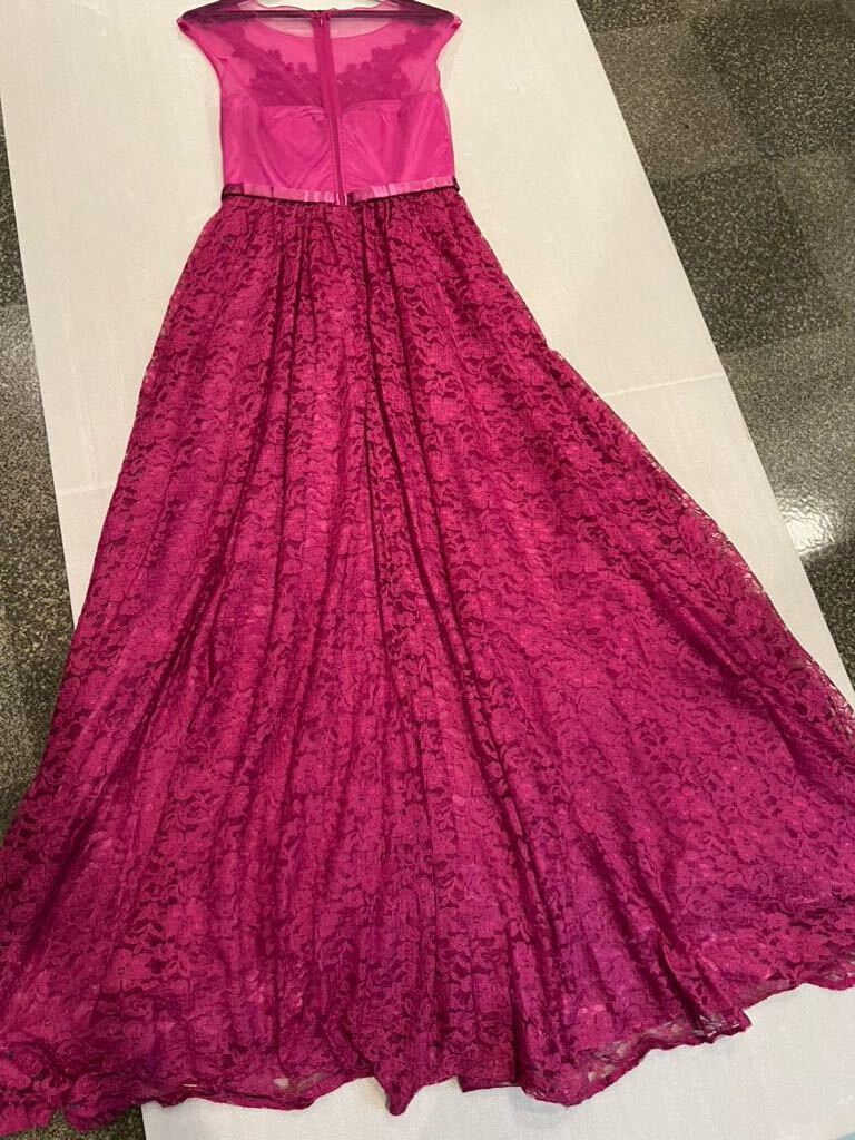 maniju/ fine quality / beautiful * presentation / musical performance ./ chairmanship / party / Mai pcs * pink purple * race / embroidery / long dress *