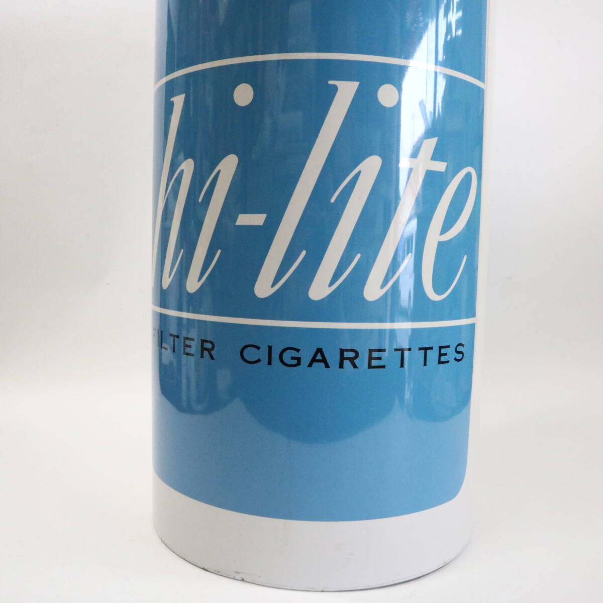 hi-lite high light * Japan ... company era. steel can height 43cm* dumpster waste basket umbrella stand cigarettes smoke . Showa Retro that time thing 