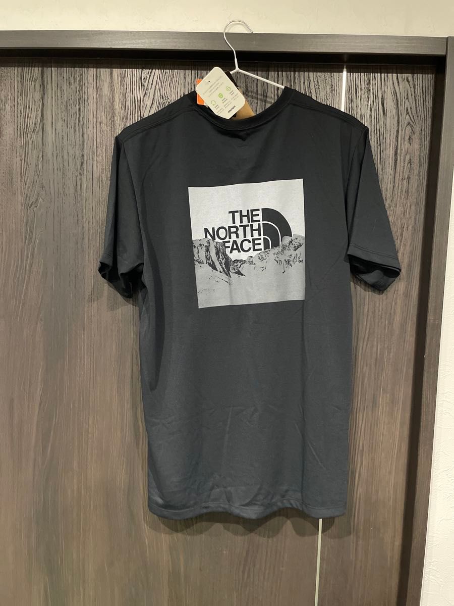  THE NORTH FACE ノースフェイス ショートスリーブスクエアロゴ 半袖Tシャツ ワンポイントロゴ 黒