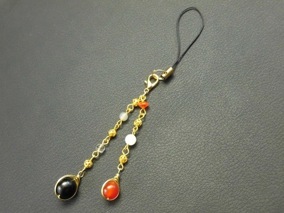 [ birthstone ] natural stone. colorful strap 434