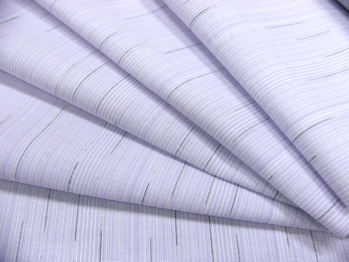 .. seems to be . cotton * flax cloth king-size woven. man ... cloth light wistaria . color striped pattern made in Japan 