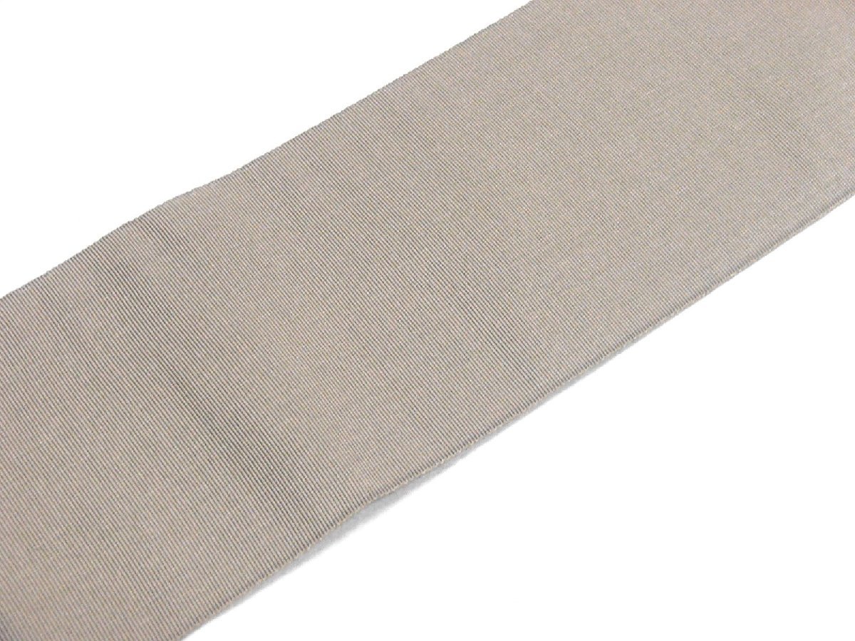 日本製　ポリエステルの紋織角帯　煤色系　４０３　未使用品