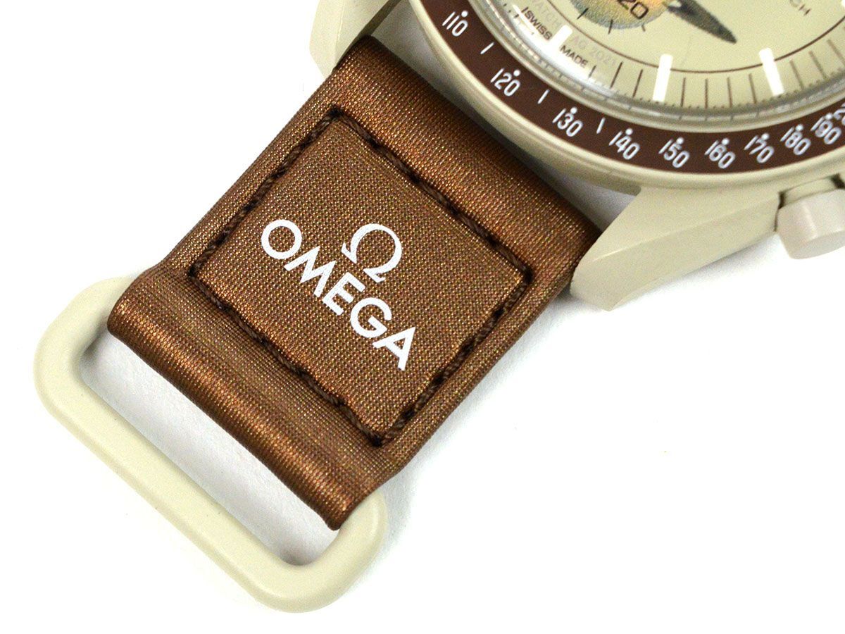 174248◆美品 動作確認済 OMEGA オメガ swatch スウォッチ ミッション トゥ サターン 腕時計 クォーツ SO33T100 ボーイズ/ Dの画像6