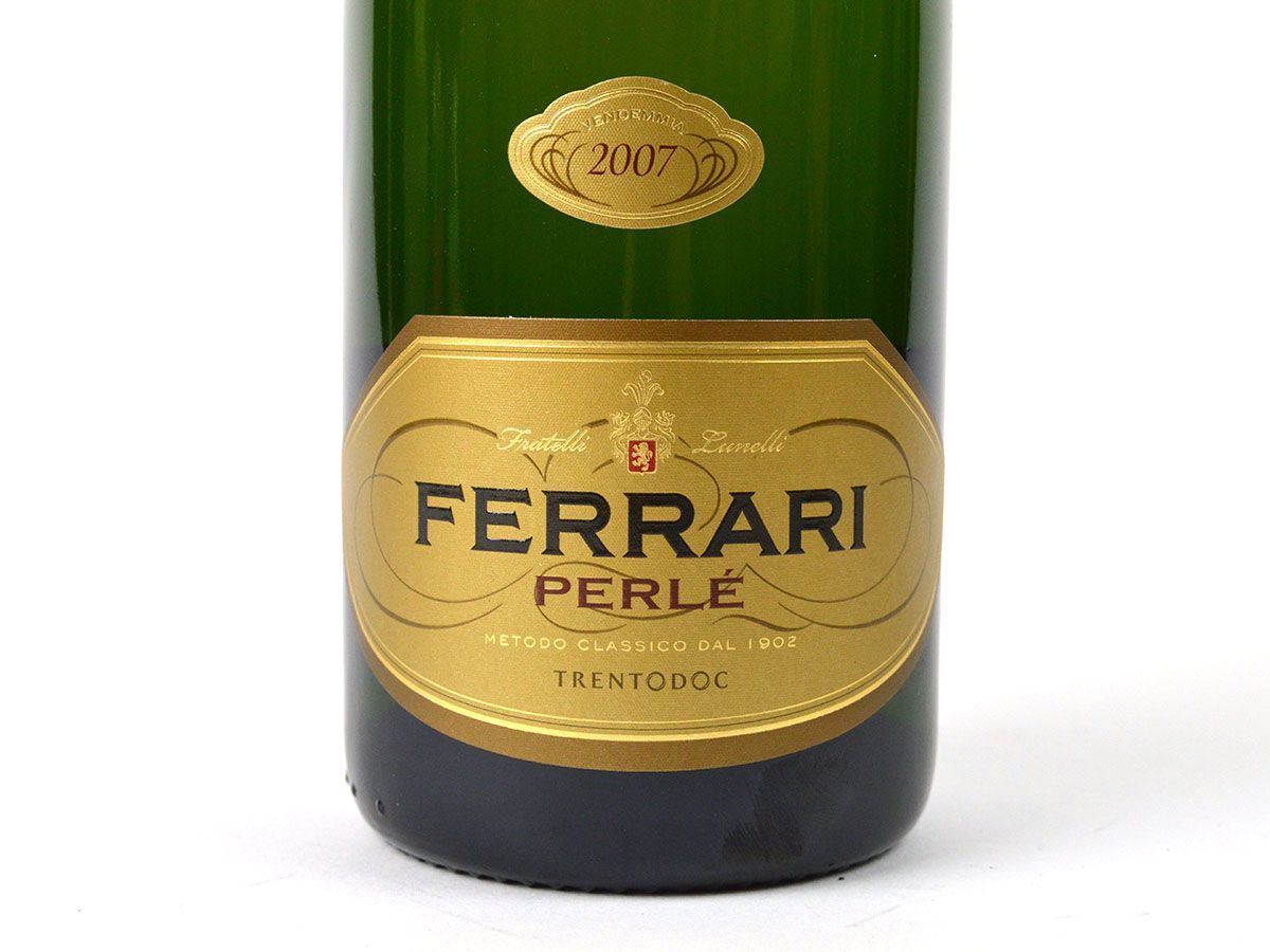 176432古酒□未開栓 フェッラーリ ペルレ ミレジム 2007 スパークリング 白ワイン FERRARI PERLE 750ml 12.5% 箱/ Aの画像3