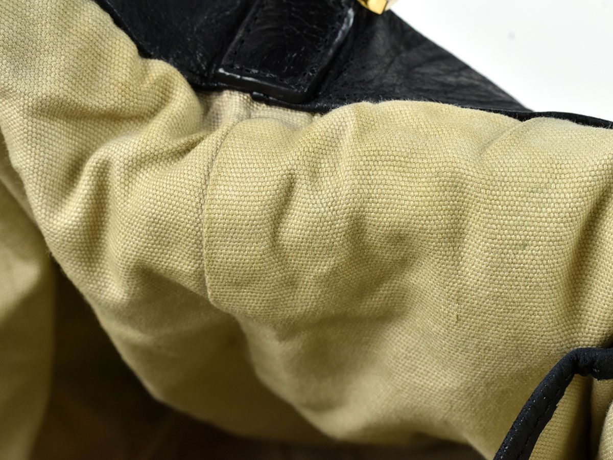 176577◆ TORY BURCH トリーバーチ トートバッグ ハンドバッグ 鞄 レザー 革 ブラック ゴールド金具 レディース 通勤 通学/ Bの画像3