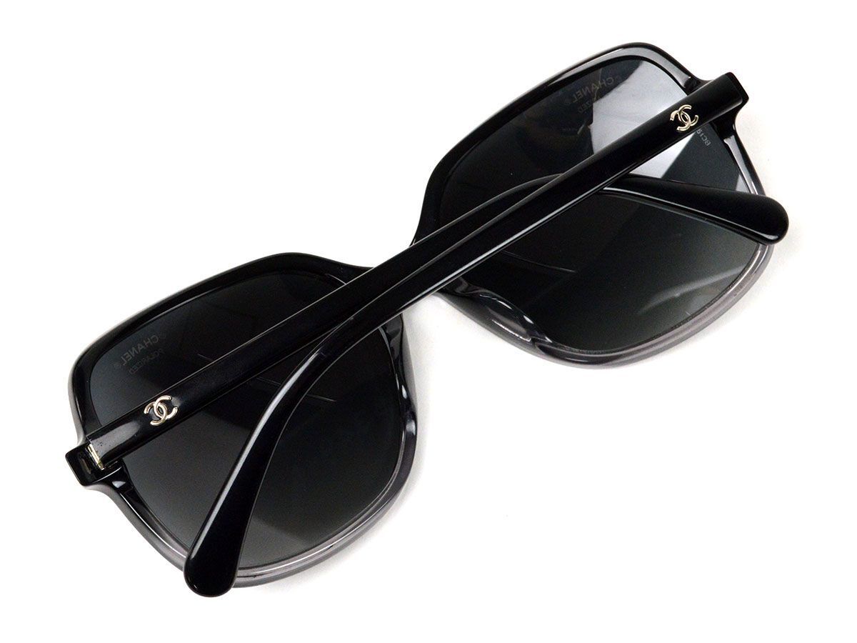 174892* times none CHANEL Chanel here Mark sunglasses I wear 5349A 1561/S8 plastic frame black black lady's box / G