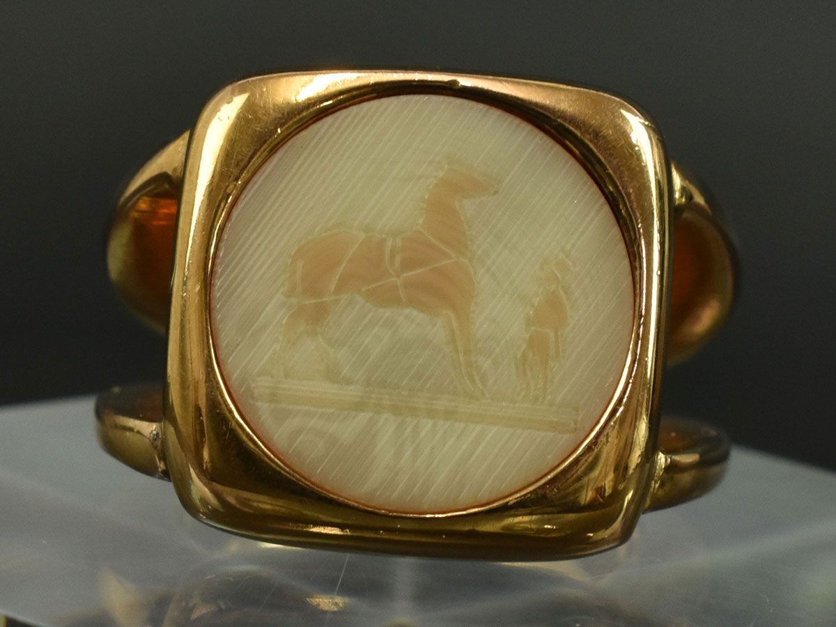 174865* HERMES Hermes korozo кольцо кольцо аксессуары 9.5 номер GP слоновая кость розовое золото женский мода / E