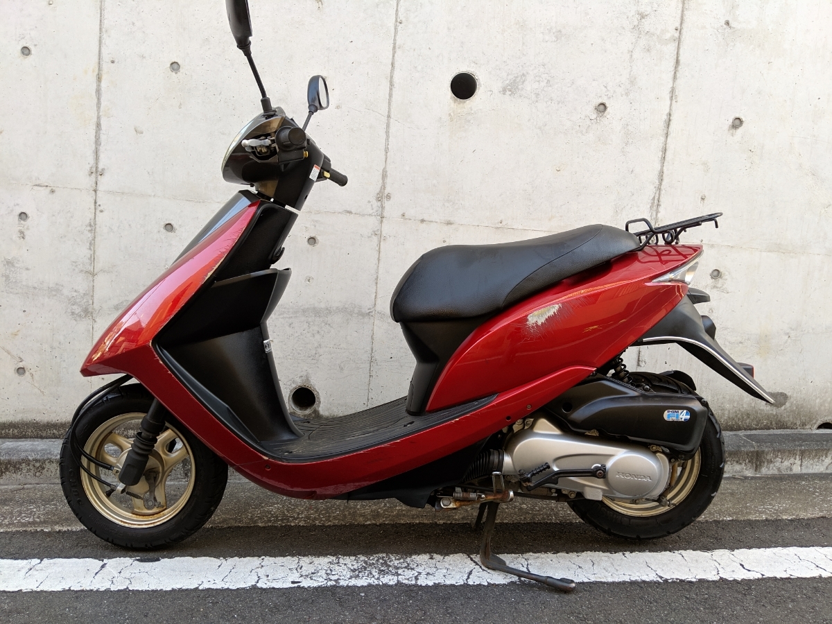 Honda Dio Af68 Fi 4 Stroke 50cc Red Yokohama Motor Bike Low Fuel Consumption Yamaha Suzuki Jog Let S Tact Injection Commuting Going To School Real Yahoo Auction Salling