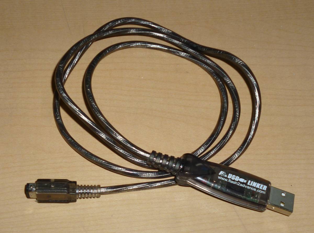  used Flash 2 Advance USB Linker F2A cable only Game Boy Advance GBA flash cartridge ... dumper 