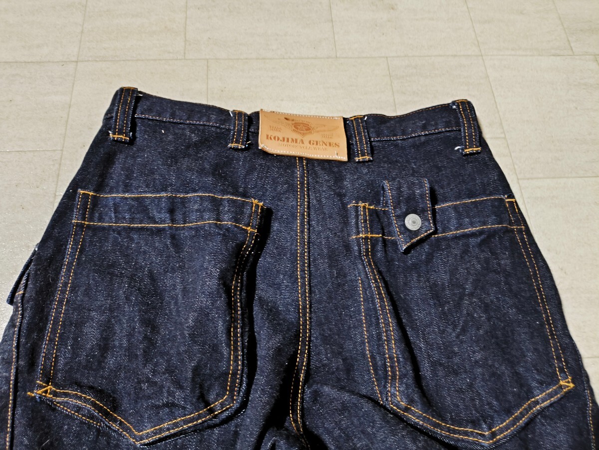 サイズ：32　訳あり美品　日本製　KOJIMA GENES コジマジーンズ 児島ジーンズ DENIM CARGO PANTS デニム カーゴパンツ_画像5