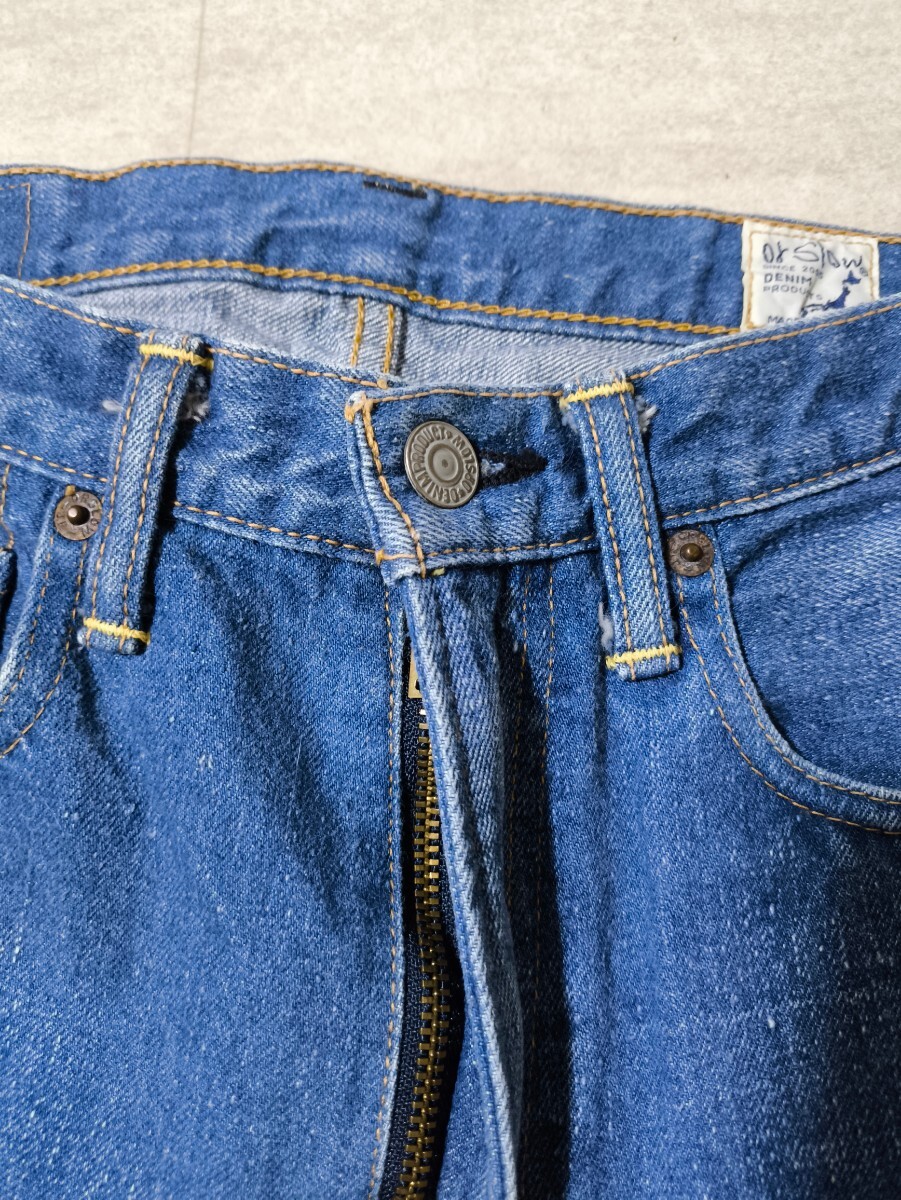 サイズ：1　美品　日本製　オアスロウ or Slow デニム ハーフパンツ DENIM　_画像2