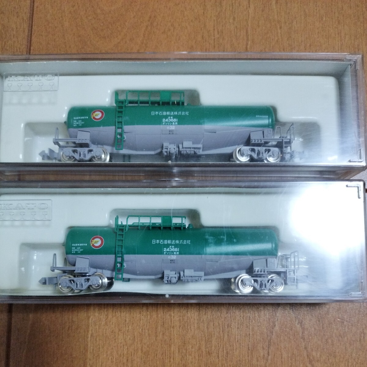 【中古品】⑤KATO カトー タキ43000 日本石油輸送色 2両セット    鉄道 鉄道模型 Nゲージ 貨物列車 タキの画像7