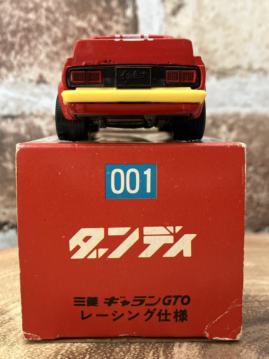 TOMICA DANDY トミカ ダンディ 三菱ギャランGTO レーシング仕様 赤×白 日本製の画像5