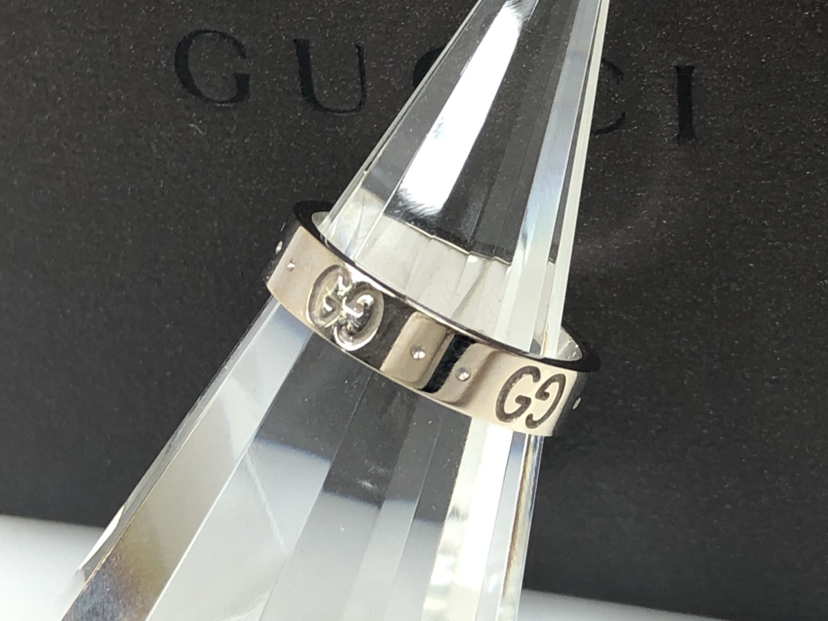 全ての グッチ GUCCI ICON アイコン リング 指輪 750/ホワイトゴールド 3.6g サイズ刻印#10 YAS-5130 ホワイトゴールド