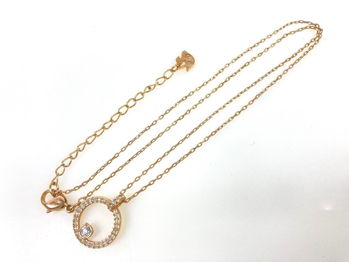 スワロフスキー SWAROVSKI サークル ネックレス 1Pクリスタル ゴールドカラー YAS-11031 - ネックレス、ペンダント、チョーカー スワロフスキー SWAROVSKI サークル ネックレス 1Pクリスタル ゴールドカラー YAS-11031 - ネックレス、ペンダント、チョーカー