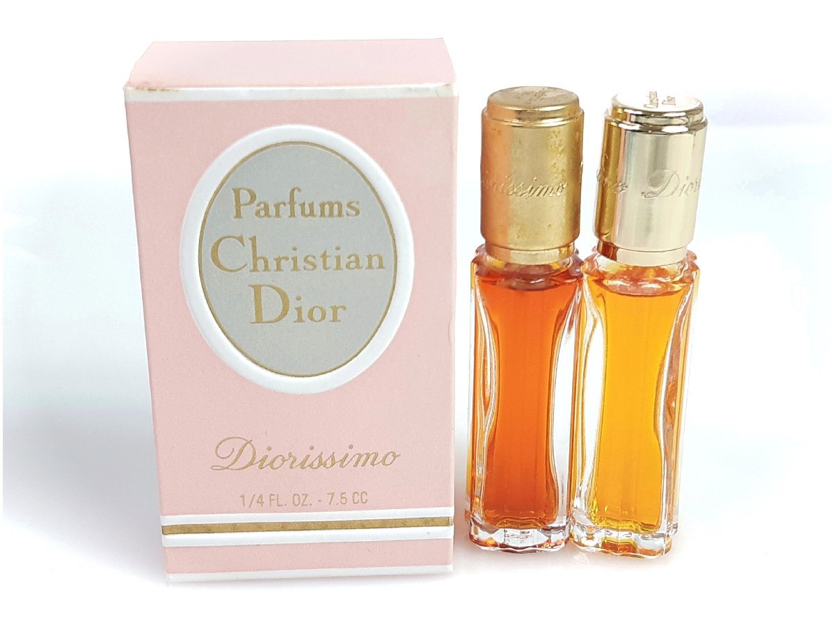 1円　満量　クリスチャン・ディオール　Christian Dior　Diorissimo　ディオリッシモ　パルファム　ボトル　7.5ml×3本セット　 YK-4990_画像7