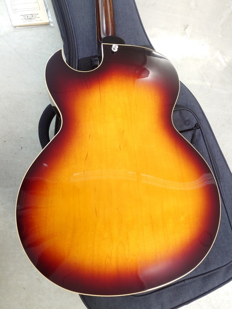 Archtop Tribute AT-105M/LFB 2023年製　Full Acoustic フルアコ！_画像7