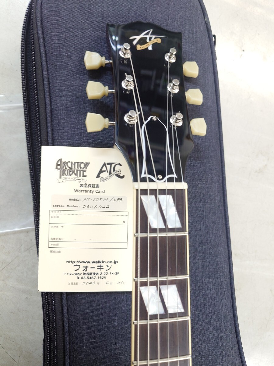 Archtop Tribute AT-105M/LFB 2023年製　Full Acoustic フルアコ！_画像5
