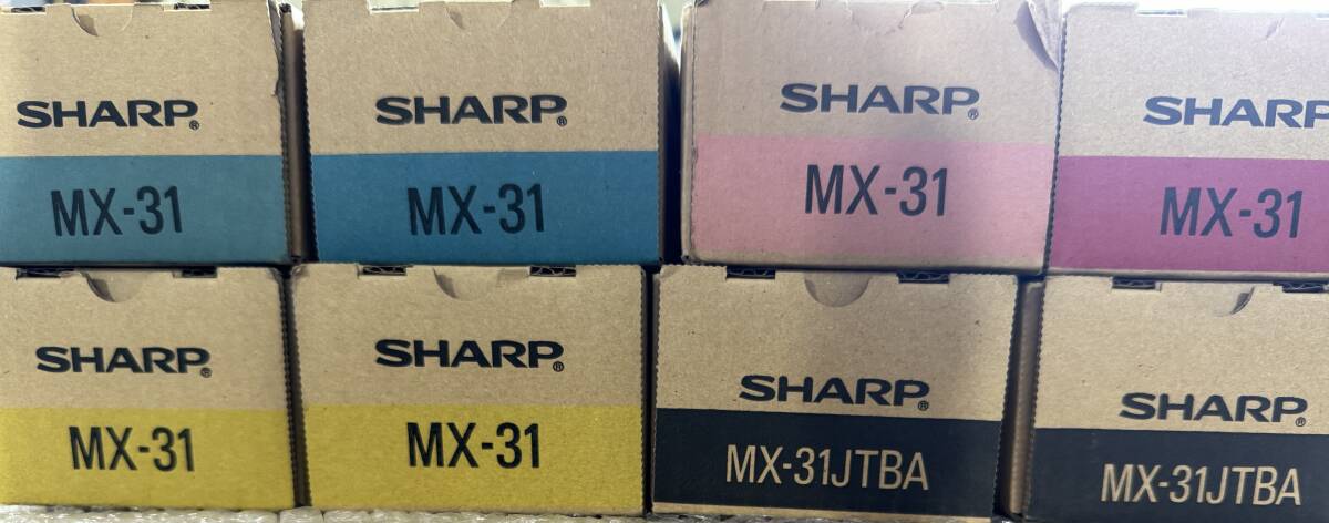 [SHARP] 純正品トナーカートリッジ各色　MX-31JTBA×2　31JTCA×2　31JTMA×2　31JTYA×2　計8本_画像4